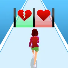 Скачать взломанную Girl Run 3D - Fun Running Game (девушка бежит)  [МОД Unlimited Money] - стабильная версия apk на Андроид