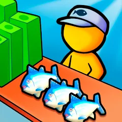 Взлом My Fish Mart: Idle Tycoon Game (Мой рыбный магазин)  [МОД Unlocked] - последняя версия apk на Андроид