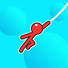 Взлом Stickman Hook  [МОД Много монет] - последняя версия apk на Андроид