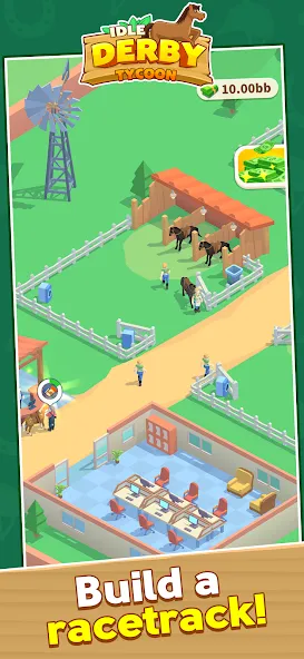 Idle Derby Tycoon (Айдл Дерби Тайкун)  [МОД Unlimited Money] Screenshot 1