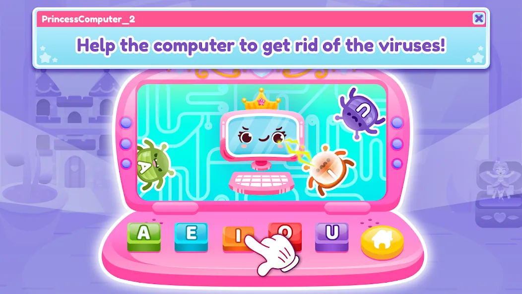 Princess Computer 2 Girl Games  [МОД Menu] Screenshot 2