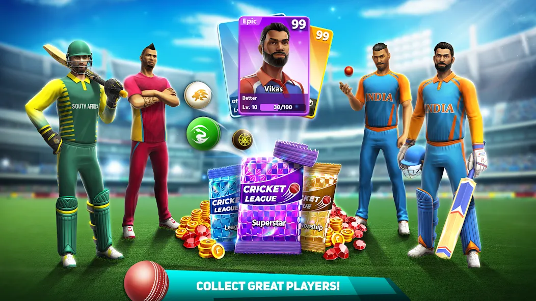 Cricket League (Крикет Лига)  [МОД Menu] Screenshot 4