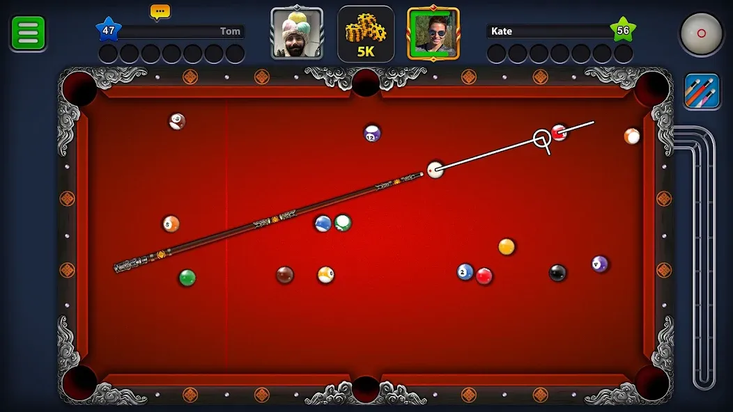 8 Ball Pool (Шаровый Бильярд)  [МОД Меню] Screenshot 2