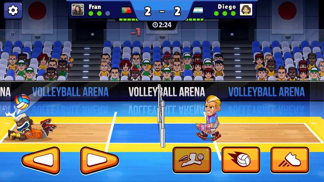 Volleyball Arena: Spike Hard (Волейбольная арена)  [МОД Много денег] Screenshot 1