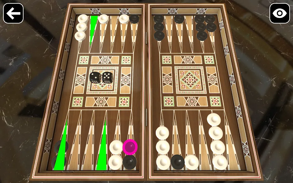 Original Backgammon  [МОД Menu] Screenshot 2