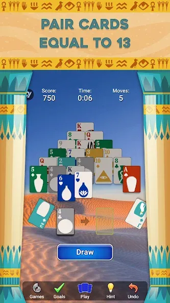 Pyramid Solitaire - Card Games (Пирамида Солитер)  [МОД Mega Pack] Screenshot 2