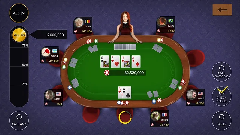 Texas holdem poker king  [МОД Menu] Screenshot 1