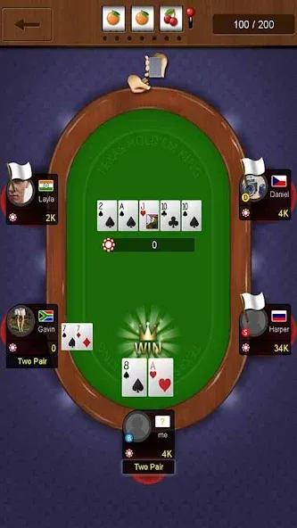 Texas holdem poker king  [МОД Menu] Screenshot 5