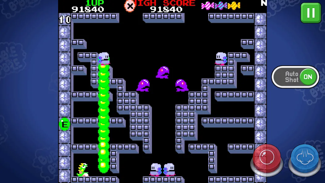 BUBBLE BOBBLE classic (БАБЛ БОББЛ классика)  [МОД Unlimited Money] Screenshot 2