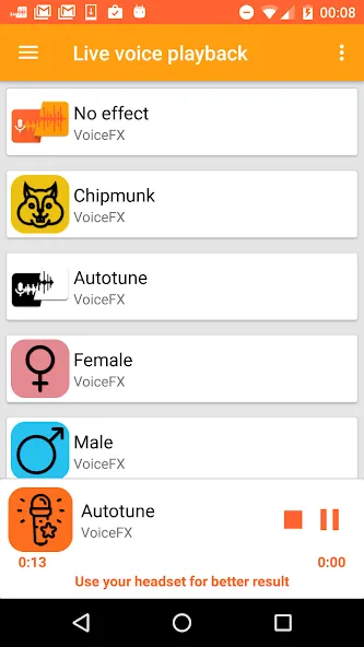 VoiceFX - Voice Changer with v  [МОД Mega Pack] Screenshot 5