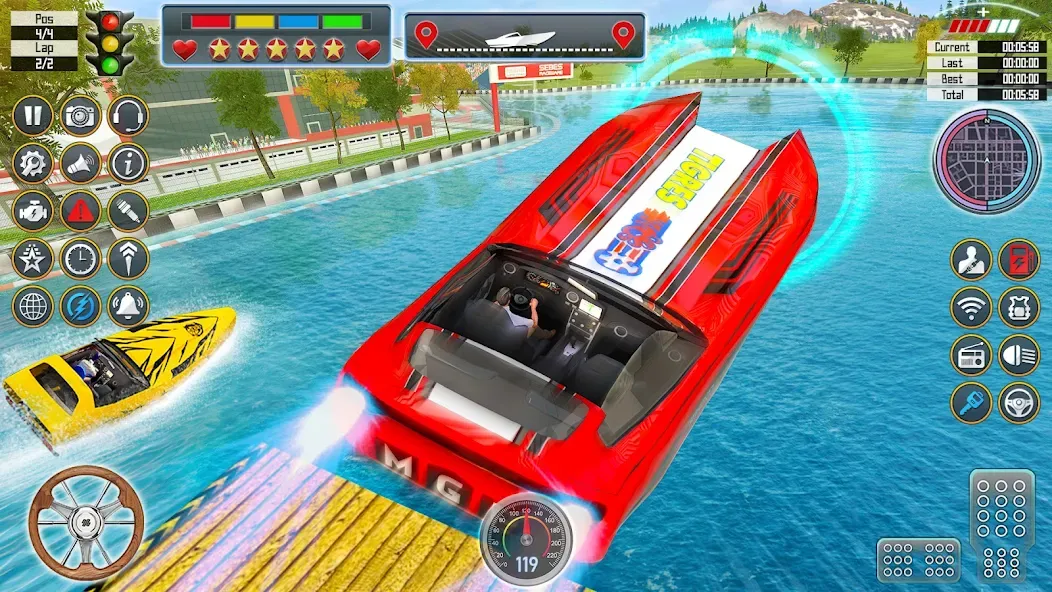 Speed Boat Racing: Boat games  [МОД Menu] Screenshot 5