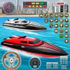 Скачать взлом Speed Boat Racing: Boat games  [МОД Menu] - последняя версия apk на Андроид