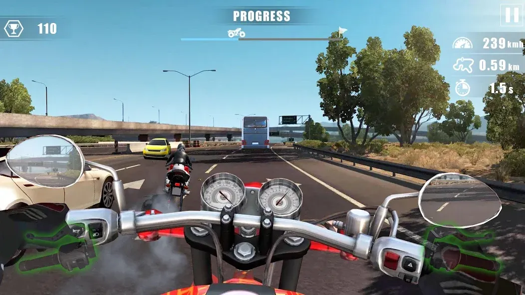 Moto Bike Race : Driving Car (Мото Байк Рейс)  [МОД Unlimited Money] Screenshot 3