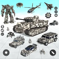 Взлом Tank Robot Game Army Games (армейский танк робот трансформационная игра)  [МОД Unlimited Money] - последняя версия apk на Андроид