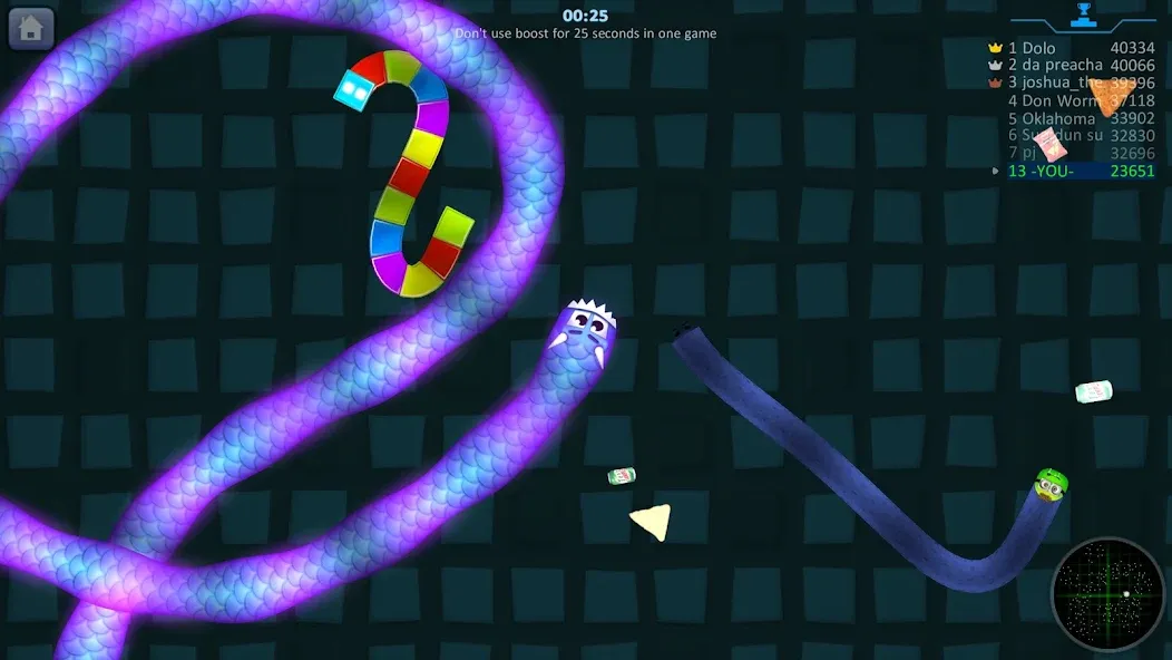 Snake Hunt: Worm io Games Zone  [МОД Все открыто] Screenshot 1