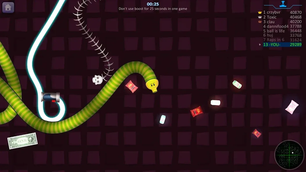 Snake Hunt: Worm io Games Zone  [МОД Все открыто] Screenshot 5