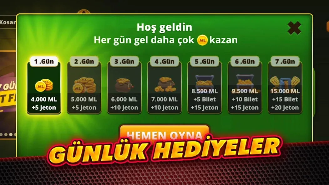 Çanak Okey - Mynet  [МОД Unlimited Money] Screenshot 5