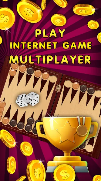 Backgammon Nard offline online  [МОД Меню] Screenshot 3