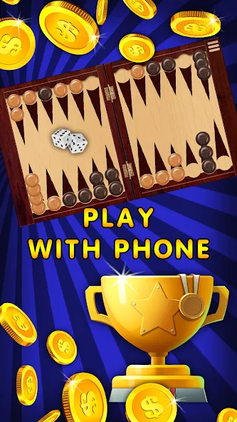 Backgammon Nard offline online  [МОД Меню] Screenshot 4