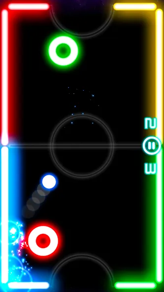 Glow Hockey (Глоу Хоккей)  [МОД Меню] Screenshot 1