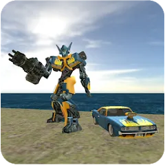 Взломанная Muscule Car Robot (Мускул Кар Робот)  [МОД Unlimited Money] - полная версия apk на Андроид