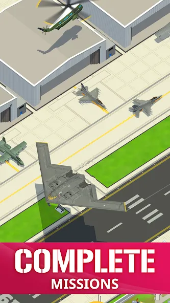 Idle Air Force Base (Айдл Эйр Форс Базе)  [МОД Бесконечные монеты] Screenshot 5