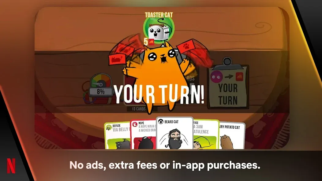 Exploding Kittens - The Game  [МОД Menu] Screenshot 1