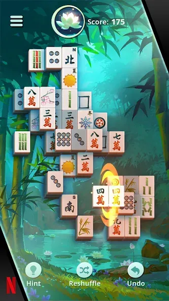 NETFLIX Mahjong Solitaire (НЕТФЛИКС)  [МОД Меню] Screenshot 1