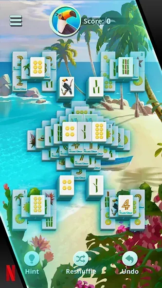 NETFLIX Mahjong Solitaire (НЕТФЛИКС)  [МОД Меню] Screenshot 3