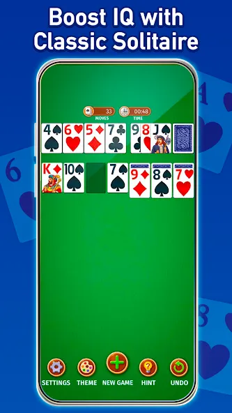 Solitaire: Classic Card Game (Клондайк Солитер)  [МОД Меню] Screenshot 1