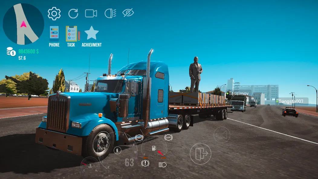 Nextgen: Truck Simulator Drive (Некстджен)  [МОД Бесконечные деньги] Screenshot 2