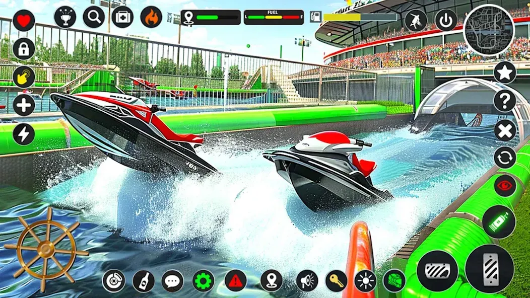 Jetski Boat Racing: Boat Games (Джетски Гонки на лодках)  [МОД Unlimited Money] Screenshot 1