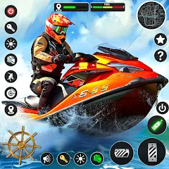 Скачать взломанную Jetski Boat Racing: Boat Games (Джетски Гонки на лодках)  [МОД Unlimited Money] - последняя версия apk на Андроид