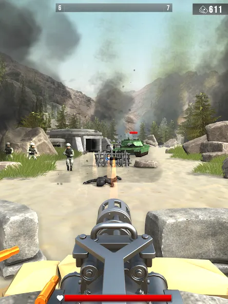 Infantry Attack: War 3D FPS (Инфантерийская атака)  [МОД Много денег] Screenshot 5