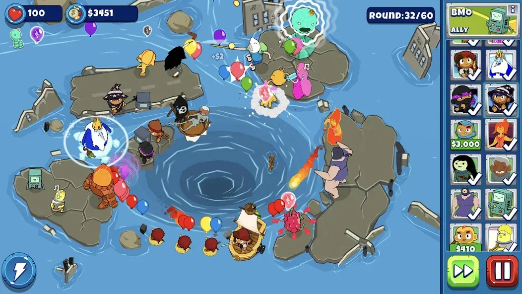 Bloons Adventure Time TD (Блунс Приключения Времени ТД)  [МОД Unlocked] Screenshot 2