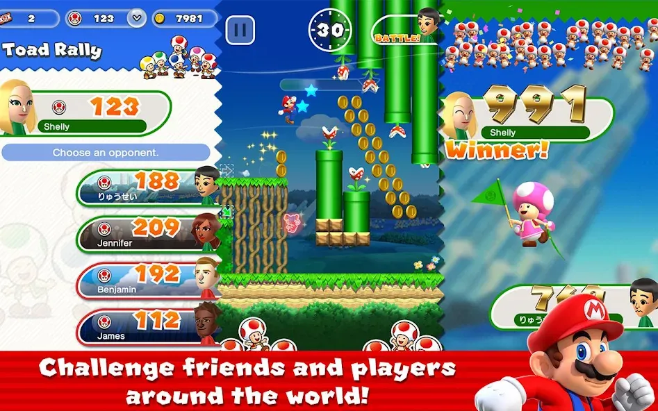 Super Mario Run (упер Марио Ран)  [МОД Бесконечные монеты] Screenshot 4