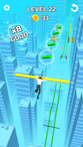 Stunt Rails (тант Рэйлз)  [МОД Много монет] Screenshot 1