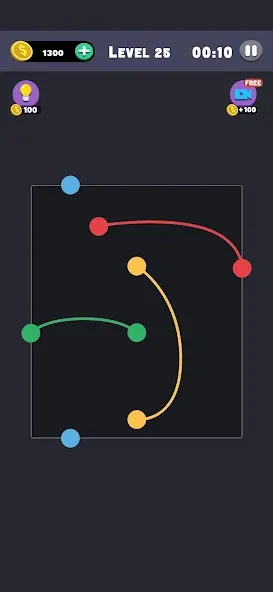 Same Color: Connect Two Dots (Сейм Колор Дот)  [МОД Menu] Screenshot 2