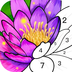 Скачать взломанную Color Time - Paint by Number (Колор Тайм)  [МОД Menu] - стабильная версия apk на Андроид