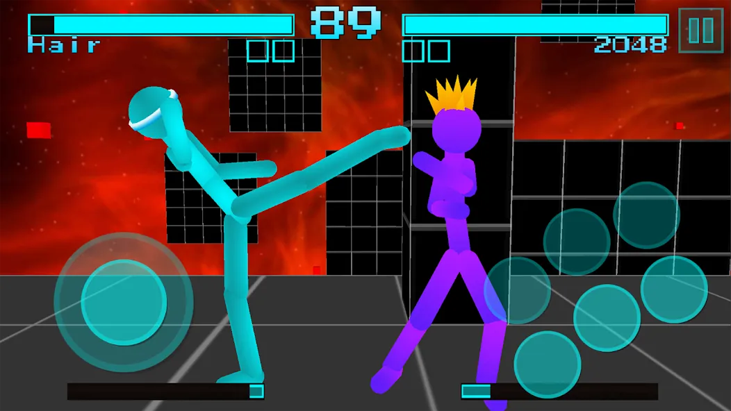 Stickman Fighting Neon Warrior  [МОД Mega Pack] Screenshot 2