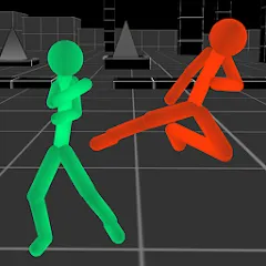 Взломанная Stickman Fighting Neon Warrior  [МОД Mega Pack] - последняя версия apk на Андроид