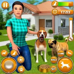 Взлом Pet Dog Family Adventure Games  [МОД Mega Pack] - полная версия apk на Андроид