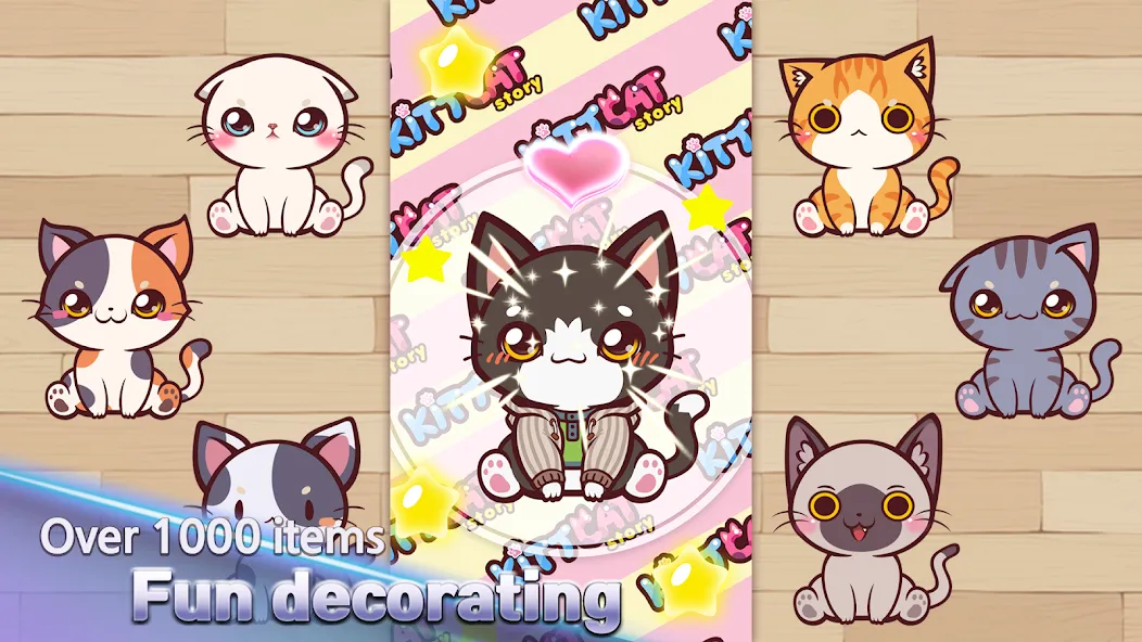 KittCat Story : Cat Maker (Киткэт Стори)  [МОД Unlocked] Screenshot 5