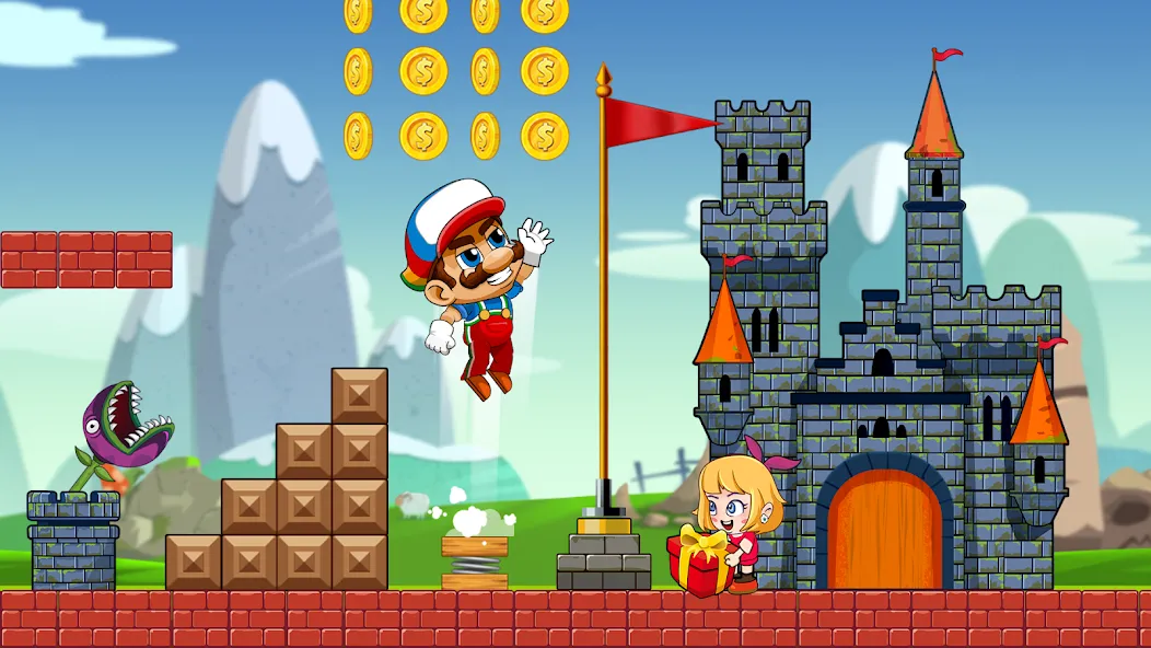 Super Bean Bros: Running Games (Супер Бин Приключение)  [МОД Menu] Screenshot 3