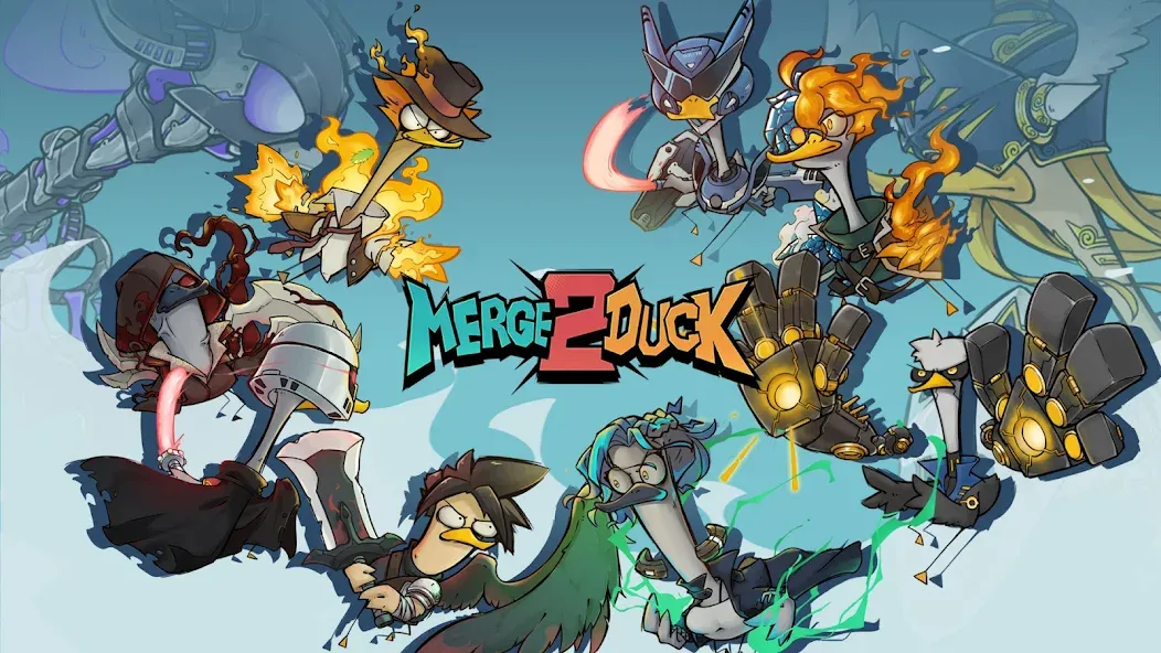 Merge Duck 2: Idle RPG (Мердж Дак 2)  [МОД Menu] Screenshot 1