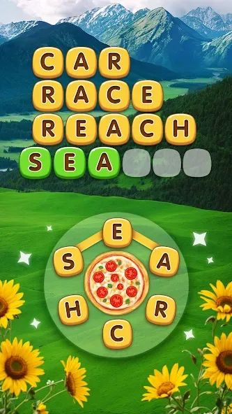 Word Pizza - Word Games  [МОД Unlocked] Screenshot 1