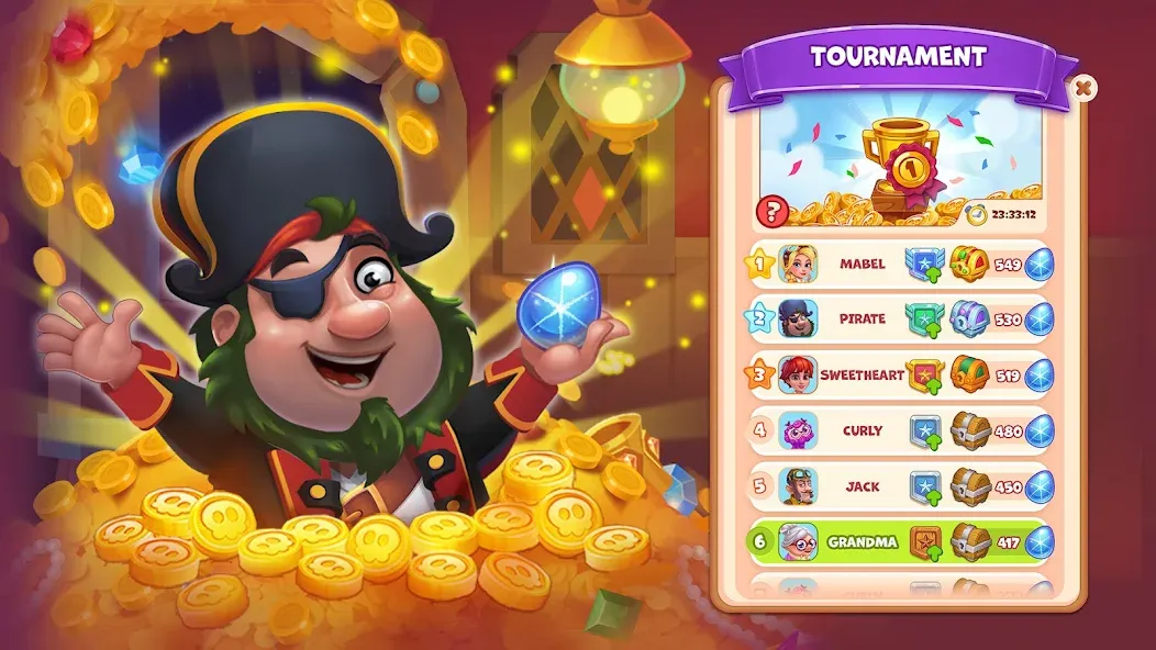 Pirate Treasures: Jewel & Gems  [МОД Меню] Screenshot 2