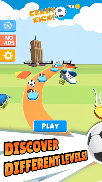 Crazy Kick! Fun Football game  [МОД Все открыто] Screenshot 5