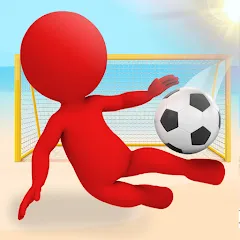 Взломанная Crazy Kick! Fun Football game  [МОД Все открыто] - стабильная версия apk на Андроид