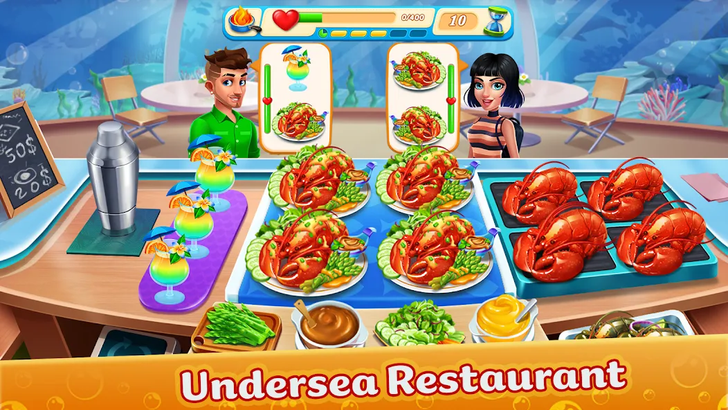 Cooking Aquarium - A Star Chef (Кукинг Аквариум)  [МОД Unlimited Money] Screenshot 2